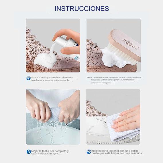 Limpiador de espuma para zapatos