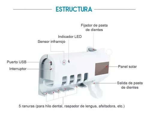 Soporte esterilizador de cepillos