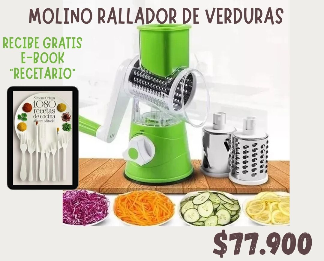 Molino Rallador 3 en 1