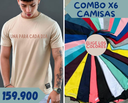 Weekday Style Pack (Combo X6 Camisas)