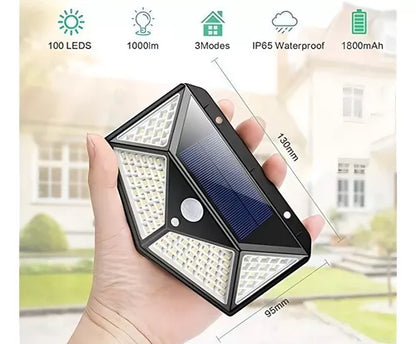 Lampara solar de exterior 100 led