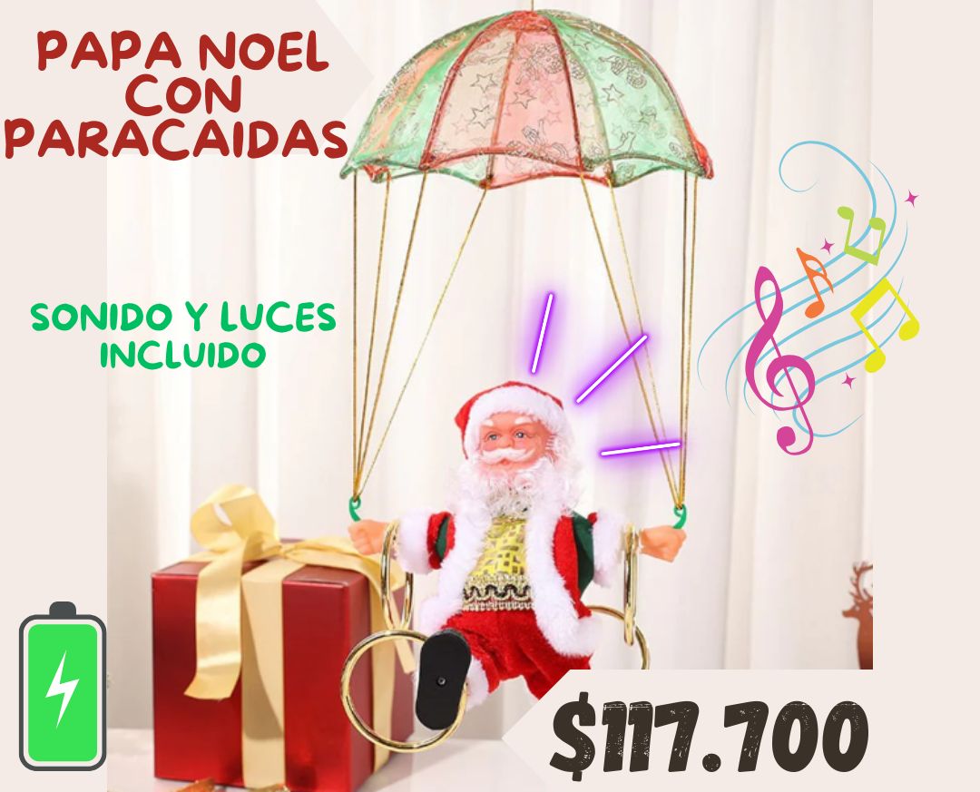 Papa Noel Paracaídas