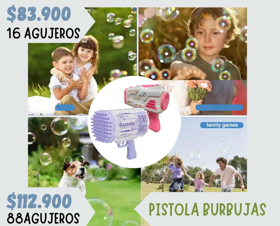 Pistola Burbujas